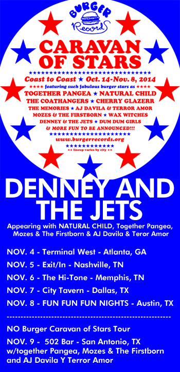 Denney and The Jets on The Burger Caravan of Stars Tour 2014