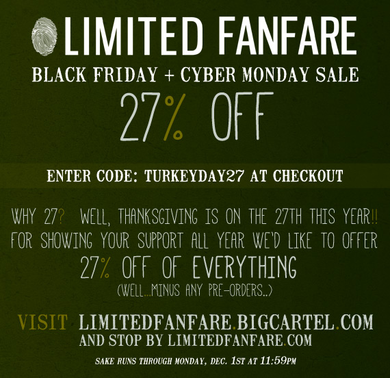 27% Off Black Friday + Cyber Monday Sale